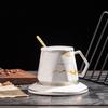 Caneca de Cerâmica Dourada com Diamantes de Luxo Nórdico para Café Chá Presente de Feriado logo