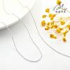 Corrente de Bolinhas de Ouro 14K, Corrente de Bolinhas, Pulseira Colar Borla Acessórios de Corrente Brilhante, Materiais Acessórios de Joalheria DIY Feitos à Mão