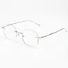 Gafas Pure Desire Ultra-Ligeras Sin Montura Anti-Luz Azul para Miopía en Mujeres, Varillas Metálicas Versátiles, Gafas de Hilo de Oro Ultra-Ligeras, Sin Graduación