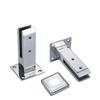 Acessórios de hardware de clipe de piscina 304 Clipe de coluna de cerca de vidro de aço inoxidável Clipe de fixação de vidro de piso de abertura livre
