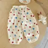 [Casa Rosa] Novas Roupas de Verão Estilosas e da Moda para Meninas de Manga Curta, Roupas Casuais Esportivas de Verão para Crianças