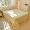 Sábana Bajera de Algodón de Fibra Larga de Xinjiang, Sábana Ajustable, Pieza Única, Algodón Puro, Todo Algodón, Individual, Doble, Dormitorio Estudiantil, Funda Nórdica, Funda de Almohada, Juego de Tres Piezas