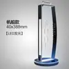 Soporte de exhibición con cerradura, cerradura de huella dactilar, material acrílico transparente giratorio, con luz, estante de exhibición universal