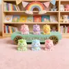 Unicornio de Resina 3D Decoración de Escritorio para Coche Pequeño Adorno Accesorios para Joyería DIY Llavero Colgante para Bolso