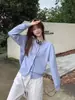 Outono e inverno senso de design estilo universitário bordado gola redonda tricô cardigan feminino estilo coreano estilo preguiçoso solto casaco suéter curto