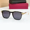 2026 Nueva Moda Diseñador Cartier Lujo Cuadrado Gafas de Sol para Conducir para Hombres, Gafas de Sol para Foto de Vacaciones para Mujeres 0611