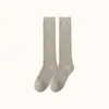 Meias de terry femininas outono e inverno espessadas com forro de fleece meias de cano alto pressão skinny toalha meias quentes de inverno