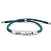 Pulseira Atacado Europeia e Americana Transfronteiriça Presente de Natal Pulseira de Corda Preta Vermelha Pulseira de Corda Trançada de Aço Inoxidável Pulseira com Letras