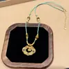 Cadena de Suéter con Candado de Oro Antiguo Chapado, Estilo Nuevo, Diseño de Calabaza y Cabeza de Gato, Collar de Moda con Personalidad Simple y Versátil