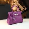 Bolso Kelly de Moda y Versátil 2026 Modelo Nuevo, de Cuero Genuino Elegante y a la Moda, Bolso Cruzado de Lujo de Alta Gama para el Día a Día