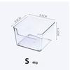 Set de Cajas de Almacenamiento Transparentes con Ranura Caja de Almacenamiento para Cajón Caja Organizadora de Papelería Caja Cuadrada de Almacenamiento para Cosméticos Compartimento