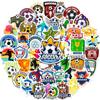 50 Pegatinas de Fútbol del Mundial Deportes Americanos Equipaje Pegatinas de Fútbol PVC Maleta Trofeo