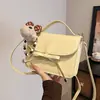 Novidades de Nicho, Novidades de Primavera, Novos Produtos com Laço, Bolsa Quadrada Pequena Vermelha, Bolsa Versátil para Ombro e Transversal Tendência de Luxo Leve