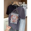 Camiseta de manga corta de algodón puro Niche Design Sense Hollow para mujer, verano 2024, nueva camiseta holgada, adelgazante y con cuello de carne.