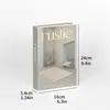 Libros falsos en inglés minimalistas estilo wabi-sabi, decoración del hogar minimalista nórdico, libros de imitación, adornos decorativos suaves para salas de muestra, caja de libros