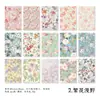 Papel Material Yanji - Serie Amanecer y Atardecer con Poesía - Base de Papel Decorativa para Diario DIY Vintage, 30 Hojas en 6 Diseños