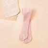Medias Panty para Niños Temporada de Primavera y Otoño Leggings de Pierna Drapeada para Niñas Transpirables Abiertos Pantalones de Bebé Cintura Alta