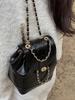 Mochila Pequeña Coreana de Otoño e Invierno Bolso de Hombro con Cadena Bloguero Ins Estudiante Bolso de Hombro Individual de Cuero Encerado Bolso Escolar Nuevo Modelo 2024