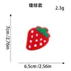 Parche Bordado de Toalla de Fruta de Dibujos Animados Parche Bordado de Cereza Fresa Estilo Lindo Decoración de Ropa Parche para Coser