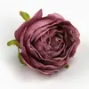 Flores Rosas Queimadas Simuladas Cabeça de Flor Flor de Seda Flor Falsa Artesanal DIY Grampo de Cabelo Flor Paisagem Floricultura Verde Arranjo de Flores Adorno de Halloween