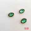 Pedras Strass Costuráveis 10x14 Oval Flor Dupla Camada Acessórios de Cordeiro de Xinjiang Strass Acrílico Colorido Strass de Garras DIY Acessórios de Cabelo