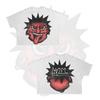 Camiseta Oversize de Manga Corta Estampado Plano de Personaje de Dibujos Animados Gótico Harajuku para Hombres y Mujeres, Top de Algodón Puro Hip-Hop Venta al por Mayor