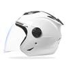 Casco de motocicleta eléctrico nuevo 2025 certificación 3C casco medio para dama casco cálido para otoño e invierno universal para las cuatro estaciones