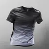 Traje Deportivo de Secado Rápido para Hombre, Verano Hielo Seda Manga Corta Pantalones Cortos Camiseta Ropa para Correr Exportación Transfronteriza Venta al por Mayor de Fábrica