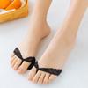 Calcetines de verano nuevos de tacón alto para mujer, sandalias informales con cojín de esponja, calcetines para mujer, absorbentes de sudor, transpirables, calcetines invisibles de media palma.