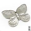 Nuevo mariposa decorativa plata blanco en stock zapatos ropa colgante decorativo mariposa hebilla decorativa