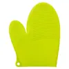 Guantes de silicona integrados nuevos guantes de silicona con aislamiento térmico guantes para microondas guantes para horno herramientas para hornear