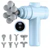 Pistola de Massagem Fascial Mini Multi-Cabeça para Casa Exercício Muscular Massageador Relaxamento Profissional Pistola de Massagem Fascial para Pescoço Multifuncional Homens Mulheres