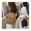 Mochila Ligera de Nylon con Cordón 2026 Estilo Nuevo Gran Capacidad para Viajes al Aire Libre Mochila Casual con Solapa En Stock Envío Rápido