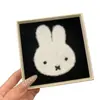 Tão bonitinho! Adesivo de Franja de Tricô Coelho Miffy Menina Doce Testa Cabelo Quebrado Velcro Sem Costura Acessório de Cabelo Adesivo de Franja