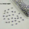 Morado Cristalino Zirconia 5A Pedrería para Uñas Celebridad de Internet Súper Brillantes Mini Pedrería de Fondo Plano Corazón Estrella de Cinco Puntas Gota de Agua Pedrería para Uñas