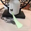 Venta Directa de Fábrica de Productos Nuevos: Colgante de Borla de Mariposa con Cuentas de 8 cm, Broche en Forma de Abanico, Accesorio Hanfu