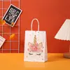 Bolsa de Regalo de Papel Kraft de Unicornio Amazon Caja de Favores para Fiesta Infantil de Vacaciones Almacenamiento Material de Papel Ecológico