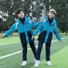 Cortavientos Escolar para Estudiantes de Secundaria, Uniforme de Clase a Prueba de Viento para Estudiantes de Primaria y Secundaria, Uniforme Grupal para Estudiantes de Preparatoria, Chaqueta con Capucha Engrosada Tres en Uno