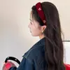 Diadema Retro Maillard Otoño Invierno para Mujer de Gama Alta Lujo Ligero Borde Ancho Parte Superior Alta del Cráneo Diadema Estilo Simple Sombrero