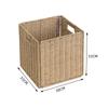 Cesto de Armazenamento Imitação Palha Imitação Rattan Dobrável Roupas Roupas Cesto de Armazenamento Caixa de Armazenamento de Brinquedos Caixa de Armazenamento de Grande Capacidade