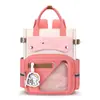 Bolsa para tutoria de aluno do ensino fundamental, grande capacidade, design de desenho animado, cores contrastantes, adequada para meninos e meninas, para guardar lição de casa e material escolar