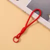 Cordão de Pulso para Celular Cordão de Nylon Trançado Acessórios para Bolsa Pingente Anel de Metal Antiperda Corrente de Cordão Chaveiro