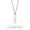 Collar de letra de acero de titanio para hombre, colgante simple y versátil con letras inglesas, diseño de nicho, accesorios de moda, venta al por mayor de accesorios