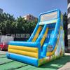 Castillo Inflable Exterior Trampolín Grande Cuadrado Parque Castillo Travieso para Niños Exterior Tobogán Cancha Fabricantes de Castillo Travieso