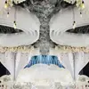 Tela Elástica para Techo de Boda para Decoración de Techos, Cortina de Techo Nube de Seda de Leche para Salón de Banquetes de Hotel, Semitransparente