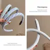 Diadema colorida de estilo francés para mujer, accesorio para el cabello de lujo de alta gama, diadema antideslizante para lavarse la cara, hace que la cara parezca más pequeña