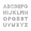 8mm contas de diamante colorido Inglês strass letras diy personalizado alça de ombro pulseira chapéu colar acessórios de jóias