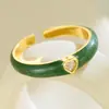 Anillo de Corazón de Color Dopamina para Mujer, Diseño Simple y Versátil, Temperamento de Alta Gama, Anillo de Postre Lindo y Dulce