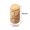 Suministro directo de fábrica de varios tipos de tapones para botellas de vino tinto, tapones de corcho con diseño de flor caliente, 100 piezas/paquete