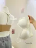 Sujetador de copa triangular estilo francés con pedrería brillante, hermoso diseño en la espalda, invisible, cómodo, con soporte push-up y cobertura lateral del pecho, adecuado para usar como capa debajo de otra prenda.